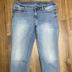 Time and Tru Light Wash Straight Jeans Ankle Women's 12P